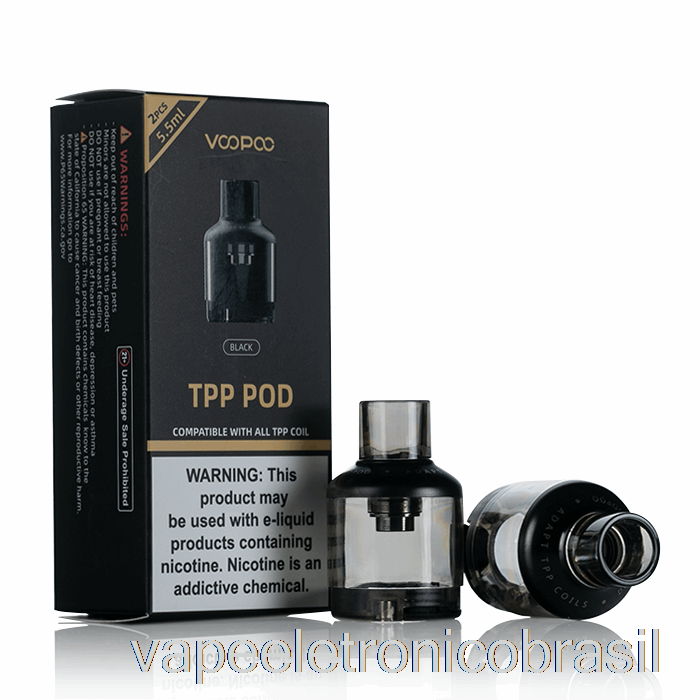 Vape Eletrônico Voopoo Tpp Substituição Pods Preto